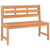 Vidaxl tuinbank 114 cm massief teakhout