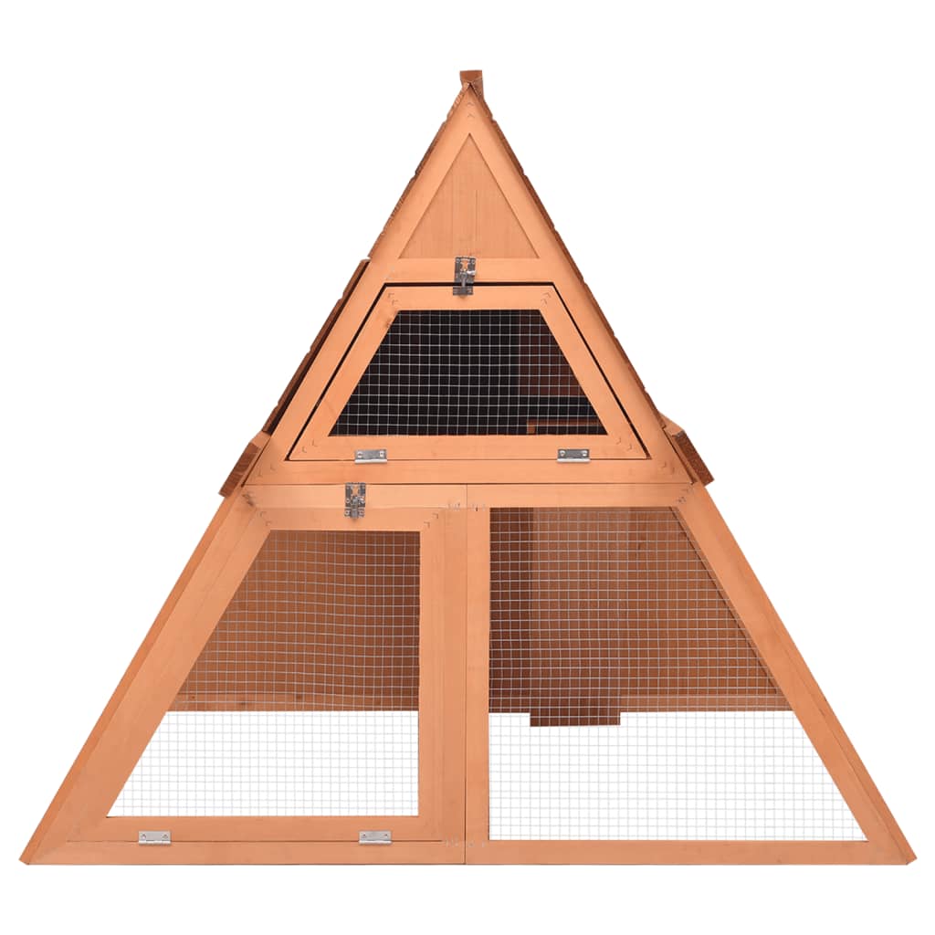 Vidaxl Rabbit Hutch 152x127x109,5 cm Solid Pinewood