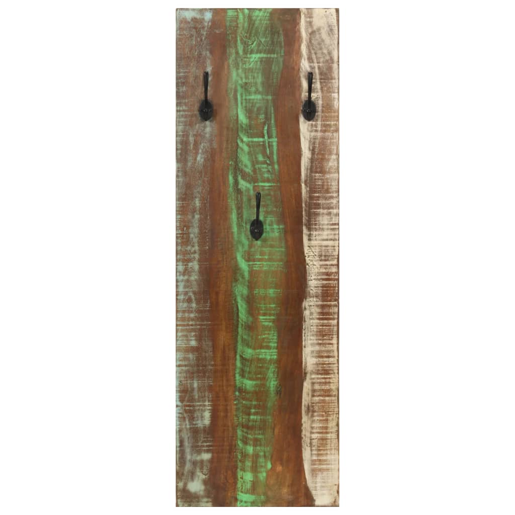 Vidaxx porte-manteaux muraux 2 pcs 36x3x110 cm bois massif recyclé