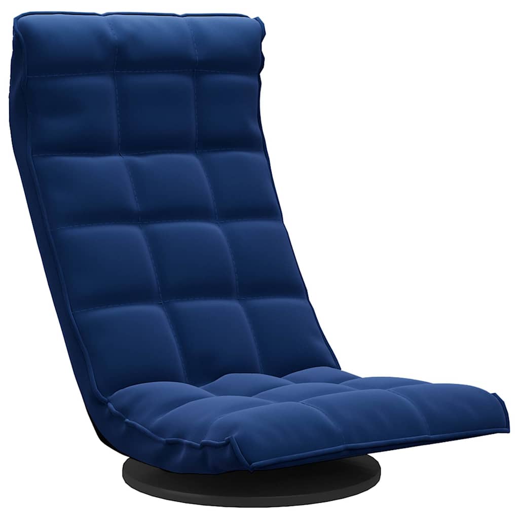 Vidaxl vloerstoel draaibaar fluweel blauw