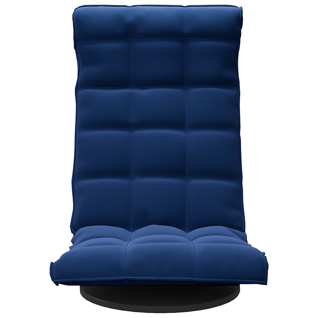 Vidaxl vloerstoel draaibaar fluweel blauw