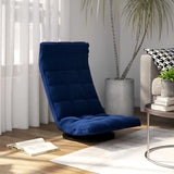 Vidaxl vloerstoel draaibaar fluweel blauw