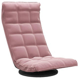 Vidaxl vloerstoel draaibaar fluweel roze