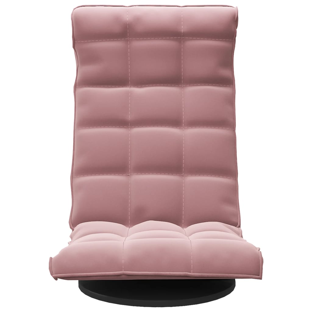 Vidaxl vloerstoel draaibaar fluweel roze