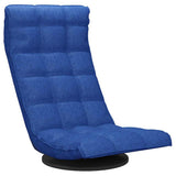 Vidaxl vloerstoel draaibaar stof blauw