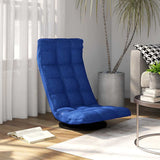Vidaxl vloerstoel draaibaar stof blauw