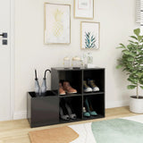 Vidaxl Storage Classement 105x35.5x70 cm Gray en bois transformé