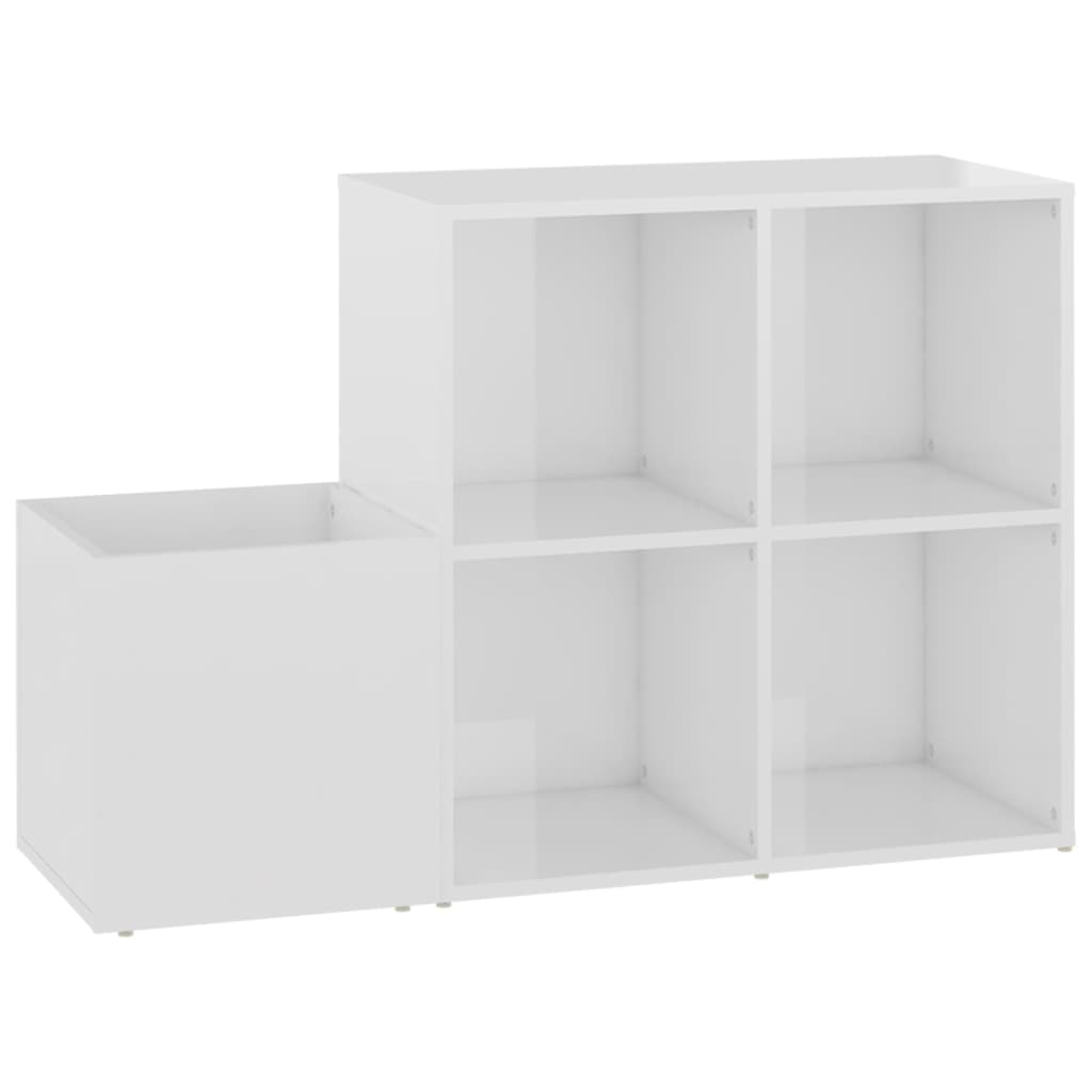 Szafka magazynowa vidaxl 105x35.5x70 cm Właściwą drewno White Gloss White