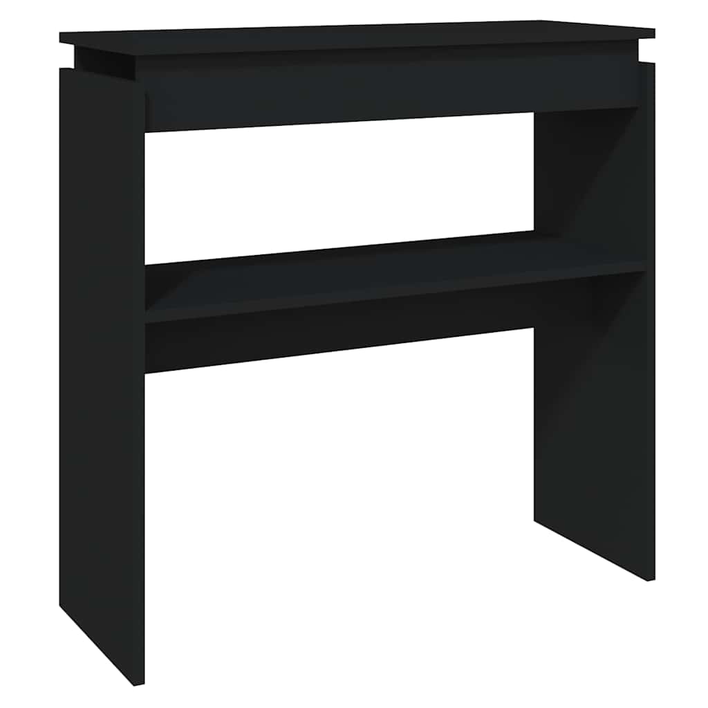 Vidaxl wandtafel 80x30x80 cm bewerkt hout zwart