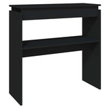 Vidaxl wandtafel 80x30x80 cm bewerkt hout zwart