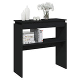Vidaxl wandtafel 80x30x80 cm bewerkt hout zwart