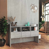 Vidaxl dressoir 105x30x70 cm bewerkt hout betongrijs