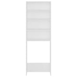 Vidaxl Washing Machine Armoire 64x24x190 cm blanc
