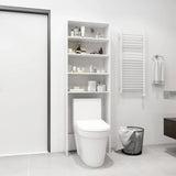 Vidaxl Washing Machine Armoire 64x24x190 cm blanc
