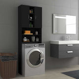 Vidaxl Washing Machine Armoire 64x25.5x190 cm noir
