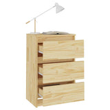 Vidaxl nachtkastje 40x29,5x64 cm massief grenenhout