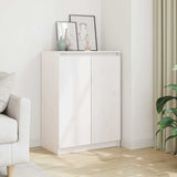 Vidaxl dressoir 60x36x84 cm massief grenenhout wit