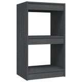 Vidaxl boekenkast 40x30x71,5 cm massief grenenhout grijs