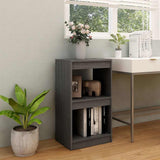 Vidaxl boekenkast 40x30x71,5 cm massief grenenhout grijs