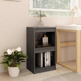 Vidaxl boekenkast 40x30x71,5 cm massief grenenhout grijs