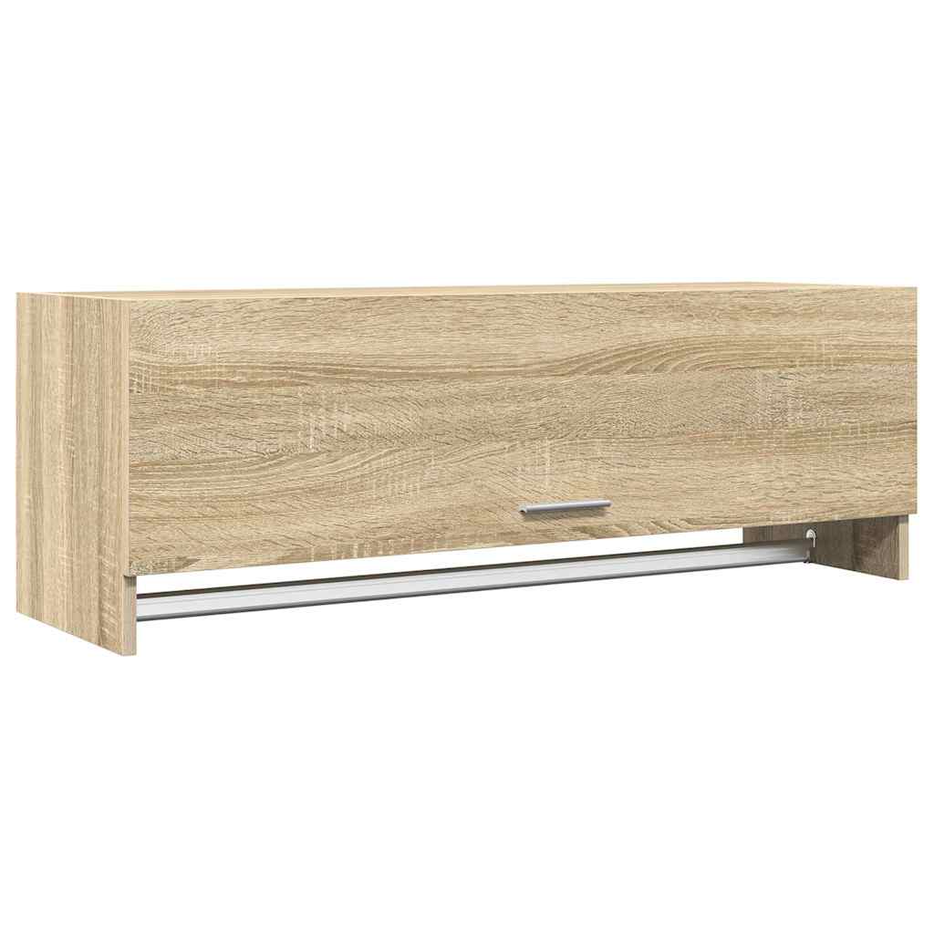 Vidaxl kledingkast 100x32,5x35 cm bewerkt hout sonoma eikenkleurig
