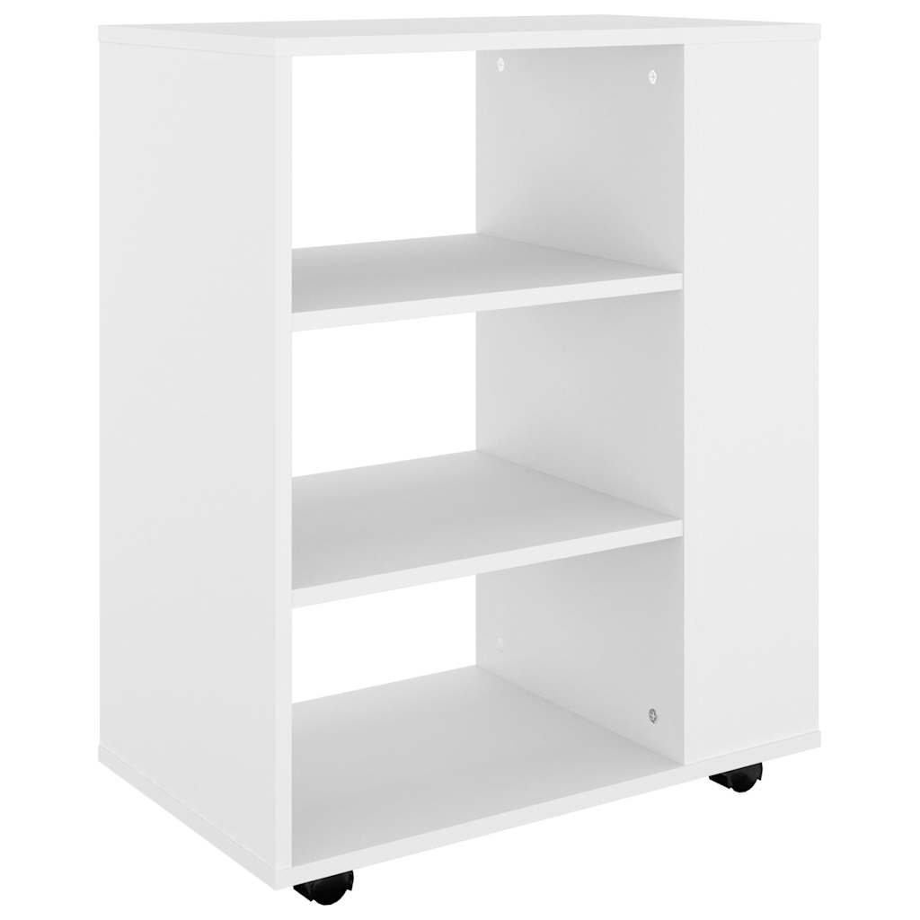 Vidaxl rolkast 60x35x75 cm bewerkt hout wit