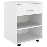 Vidaxl rolkast 46x36x59 cm bewerkt hout wit