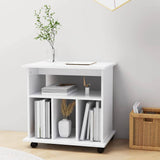 Vidaxl rolkast 60x45x60 cm bewerkt hout wit
