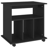 Vidaxl rolkast 60x45x60 cm bewerkt hout zwart