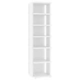 Armoire à chaussures Vidaxl 27.5x27x102 cm Bois de bois transformé