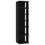 Vidaxl Shoe Cabinet 27.5x27x102 cm forarbejdet træ sort