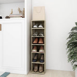 Vidaxxl meuble à chaussures 27,5x27x102 cm en dérivé du bois couleur chêne sonoma