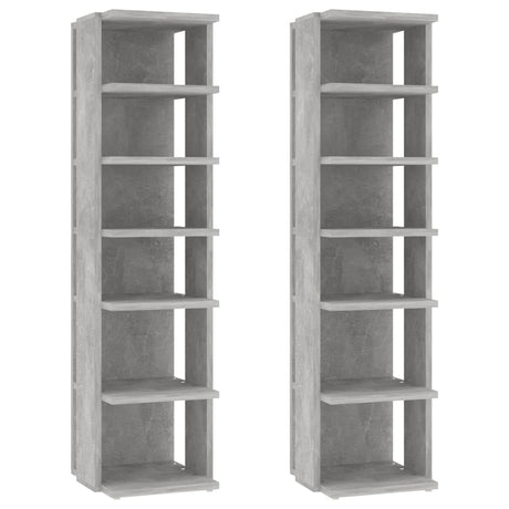 Armoires à chaussures Vidaxl 2 ST 27.5x27x102 cm Prix en béton