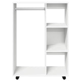 Vidaxl kledingkast 80x40x110 cm bewerkt hout wit