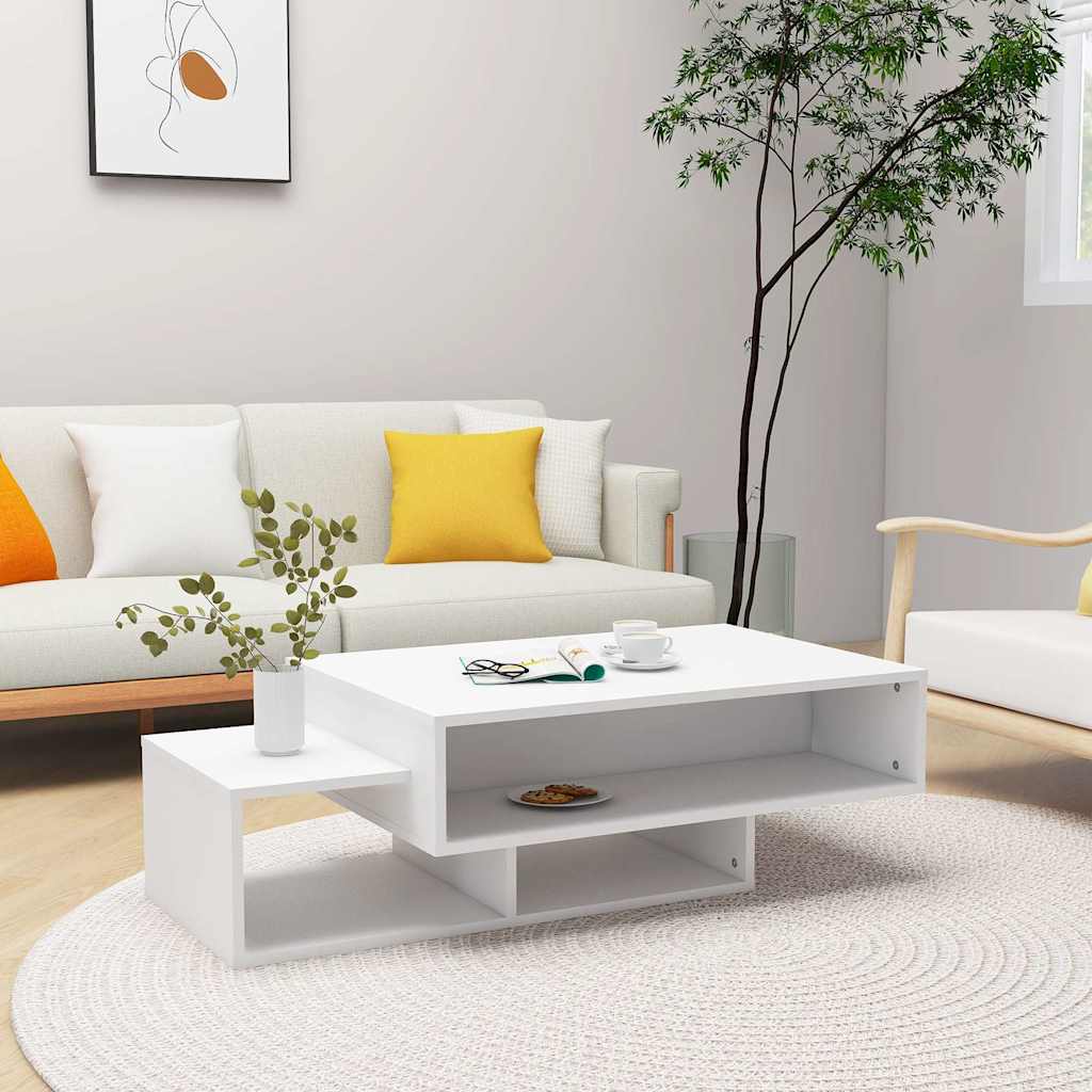 Vidaxl salontafel 105x55x32 cm bewerkt hout wit