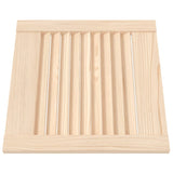 Portes d'armoire Vidaxl avec des lattes 2 pcs 39.5x39.4 cm Pine solide