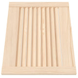 Portes d'armoire Vidaxl avec des lattes 2 pcs 39.5x49.4 cm Pine solide