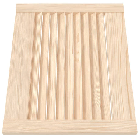Portes d'armoire Vidaxl avec des lattes 2 pcs 39.5x49.4 cm Pine solide