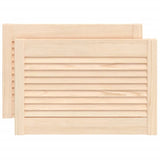 Portes d'armoires Vidaxl avec des lattes 2 pcs 39.5x59.4 cm Pine solide