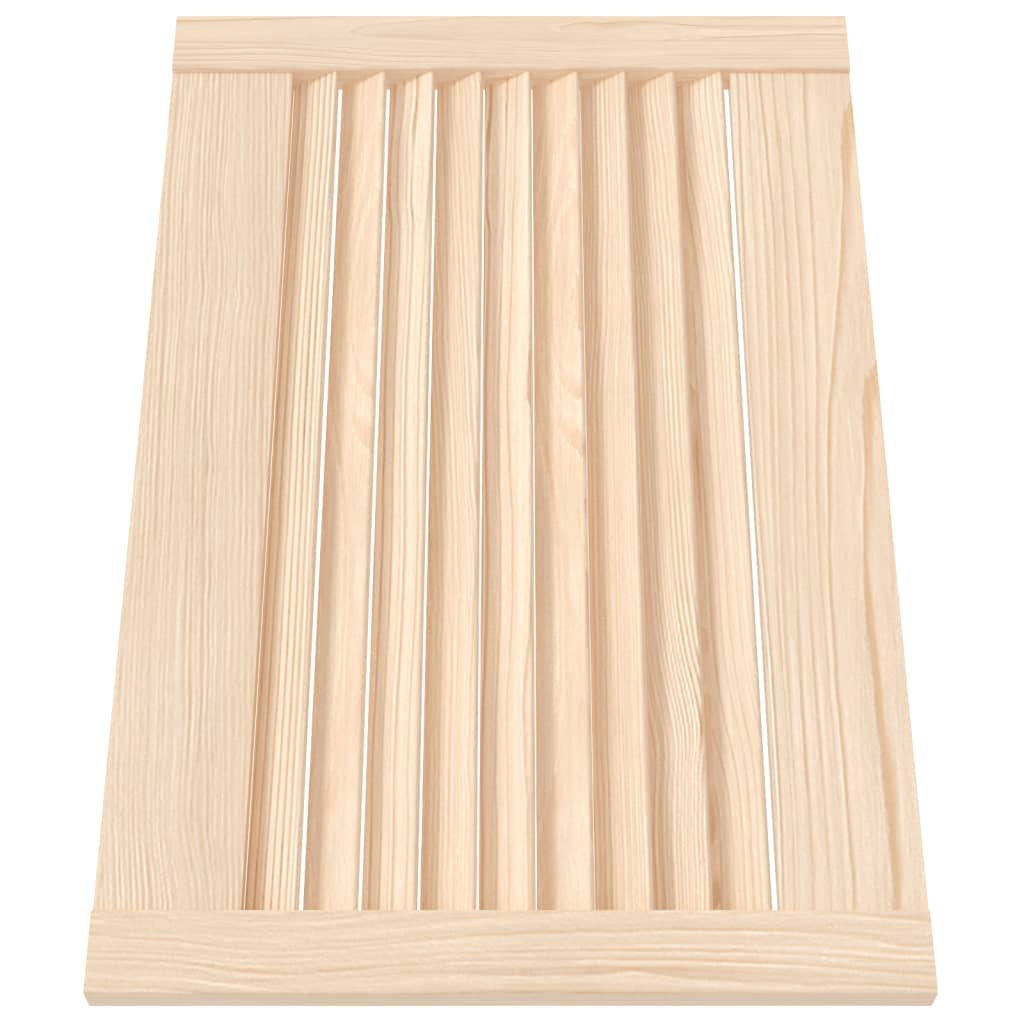 Portes d'armoires Vidaxl avec des lattes 2 pcs 39.5x59.4 cm Pine solide