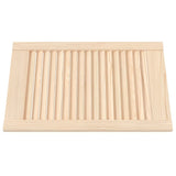Portes d'armoires Vidaxl avec des lattes 2 PC 61,5x39.4 cm Pine solide