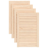 Portes d'armoire Vidaxl avec des lattes 4 PCS 61,5x39.4 cm Pine solide