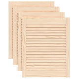 Portes de placard Vidaxl avec des lattes 4 pcs 61,5x49.4 cm Pine solide