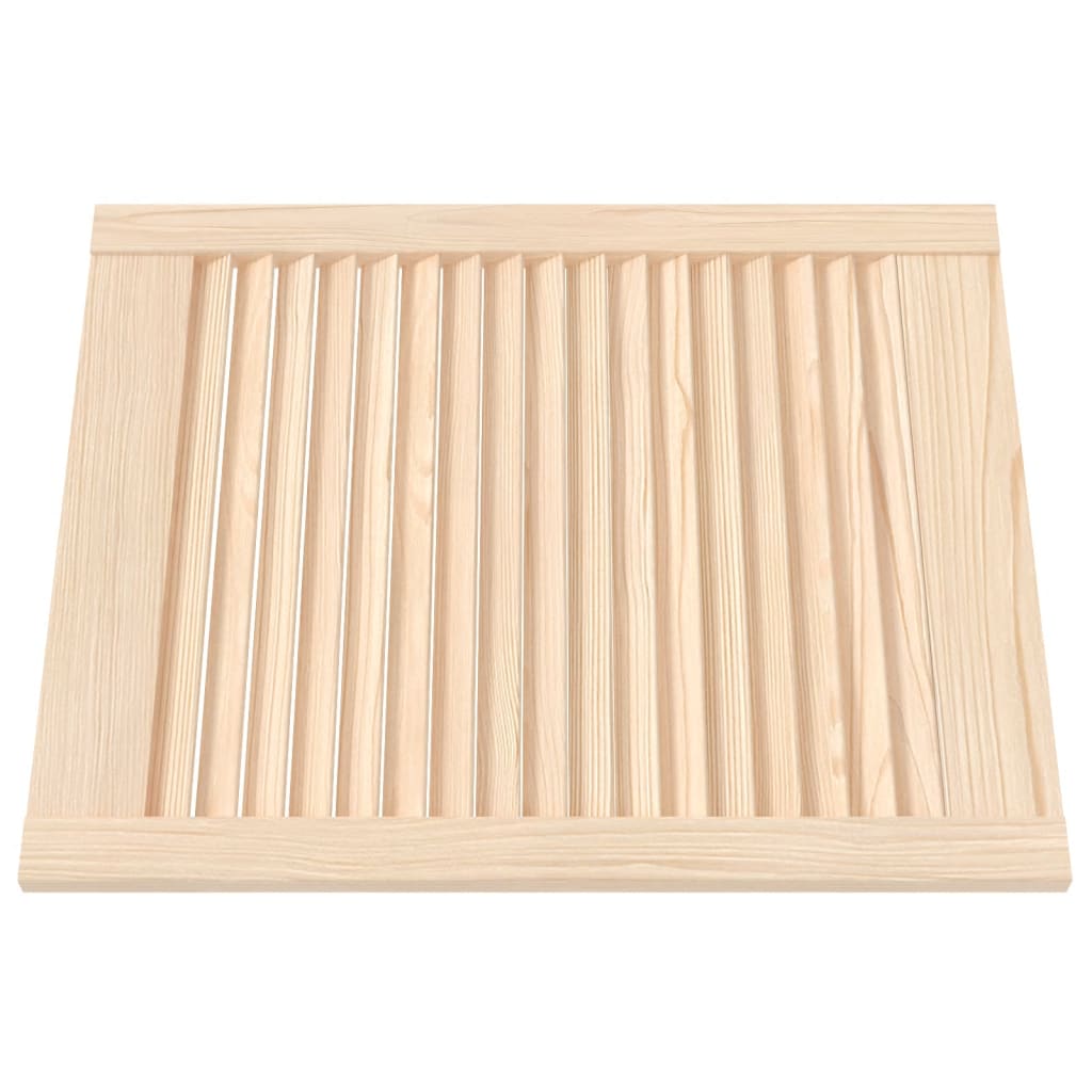 Portes de placard Vidaxl avec des lattes 4 pcs 61,5x49.4 cm Pine solide