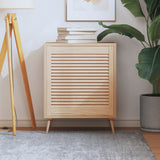 Porte d'armoire Vidaxl avec des lattes 61,5x59.4 cm Pine solide