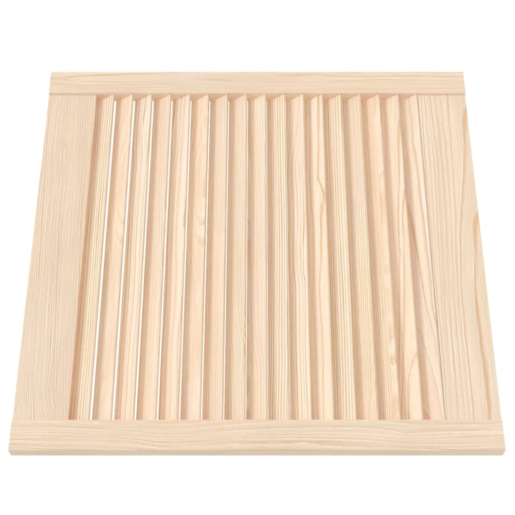 Portes de placard Vidaxl avec des lattes 4 pcs 61,5x59.4 cm Pine solide