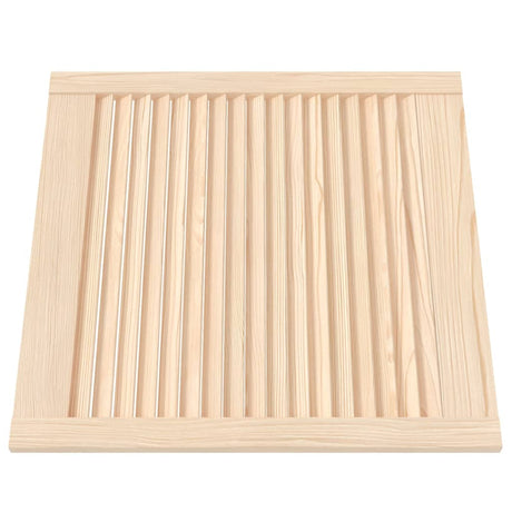 Portes de placard Vidaxl avec des lattes 4 pcs 61,5x59.4 cm Pine solide
