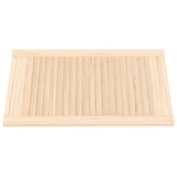 Portes de placard Vidaxl avec des lattes 4 pcs 69x39.4 cm Pine solide