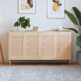 Portes de placard Vidaxl avec des lattes 4 pcs 69x39.4 cm Pine solide