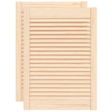 Portes d'armoires Vidaxl avec des lattes 2 PCS 69x49.4 cm Pine solide